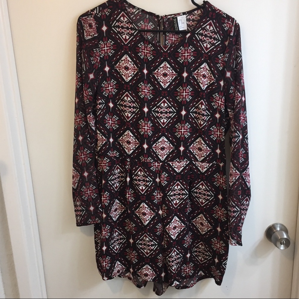 H&M 🥀 RETRO Print Romper